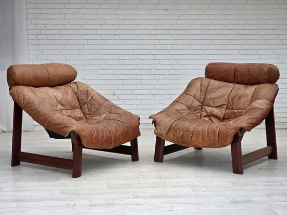 Image 1 of Anni '70, design norvegese di Jan Erik Lindgren, modello di poltrona "Amazon".