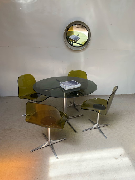 4x Space Age stoelen Arform 1970