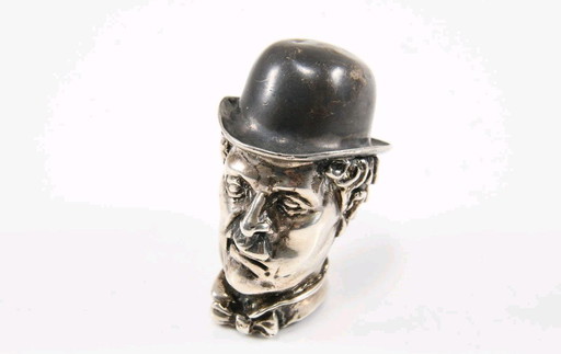 Silber 925 Charlie Chaplin Kopf