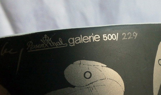 Image 1 of Rare bowl, Rosenhal, Suomi series, form design Timo Sarpaneva, decor design HAP Grieshaber