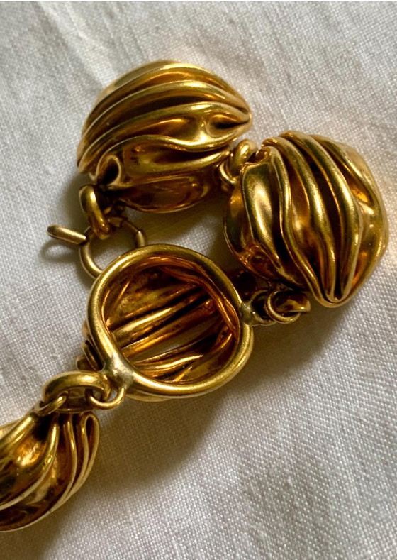 Serge Breton Signed Choker – "Froissée Mécanique" Collection – Exhibited Japan 1992 – Gifts, Brass (photo 8 of 10)