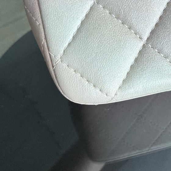 Image 1 of Chanel Classic Flap Mini Top Handle -Quilted Lambskin Ombre Rainbow Gold Hardware Microchip