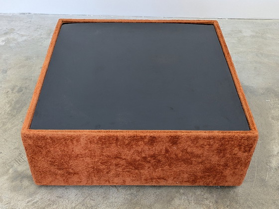 Image 1 of Tavolino da caffè con poggiapiedi coordinato - design italiano vintage