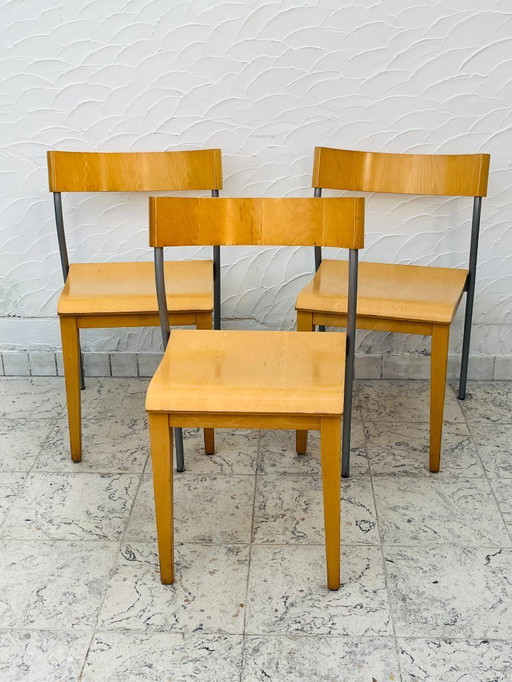 Ikea Nordisk stoel 1999, gemaakt in Italië, minimalistisch design