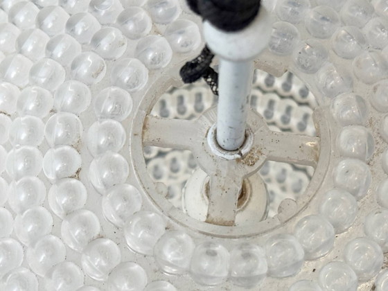 Image 1 of Rara lampada a sospensione con decorazioni a rilievo a bolle, anni '70.