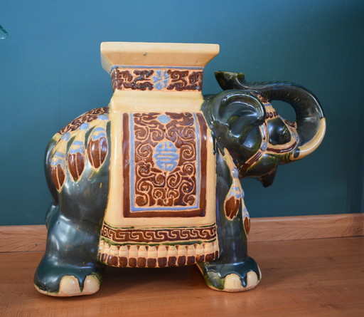 Vintage Elefant Pflanzentisch