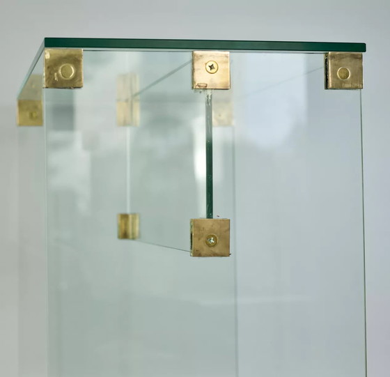 Image 1 of Console Verre et Bronze