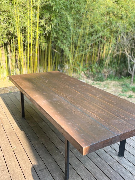 Handcrafted wooden/metal table – Dining tables, Iron (photo 7 of 10)
