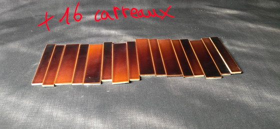 Image 1 of Roger Capron (1922–2006) – Set aus 112 glasierten Keramikfliesen – 1970