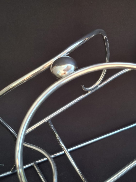 Image 1 of Porte-bouteille Art Déco | Traîneau argenté de Wiskemann
