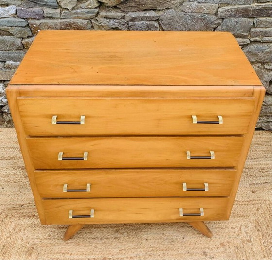 Vintage 4-drawer Chest of drawers 60s – Wood (photo 4 of 24)
