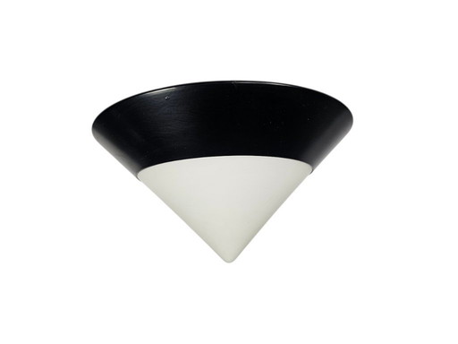Memphis Milano style - 'Cone' - ceiling light - glass - metal - 80s