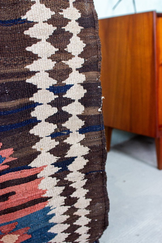 Image 1 of Tapis Kilim vintage Kilim du milieu du siècle 60