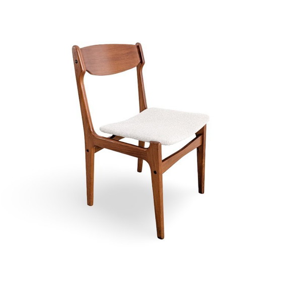 Image 1 of Set of 9 mid-century chairs, vintage design like Erik Buch, teak, 60s