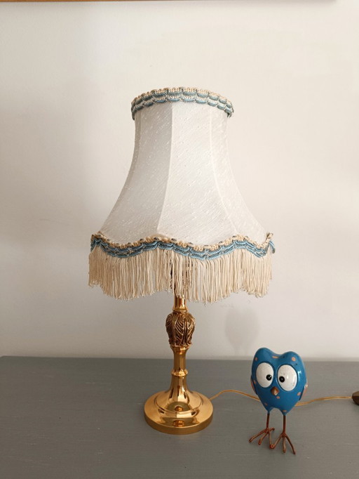 Lampe à poser dorée art nouveau