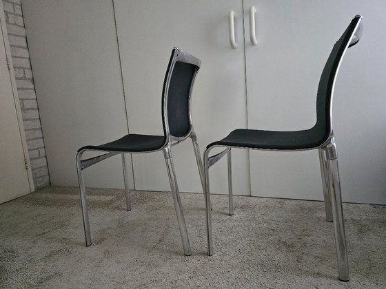 Set of 2 High Frame Alias Chairs – Dining chairs, Textile, Aluminium (photo 4 of 5)