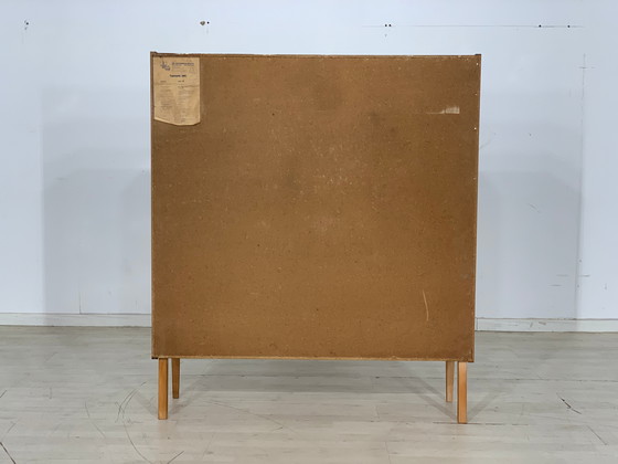 Image 1 of Mid century hellerau chest of drawers linen cupboard cabinet vintage