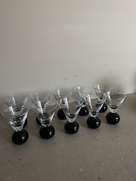 Image 1 of 10x art deco shotglazen borrelglazen