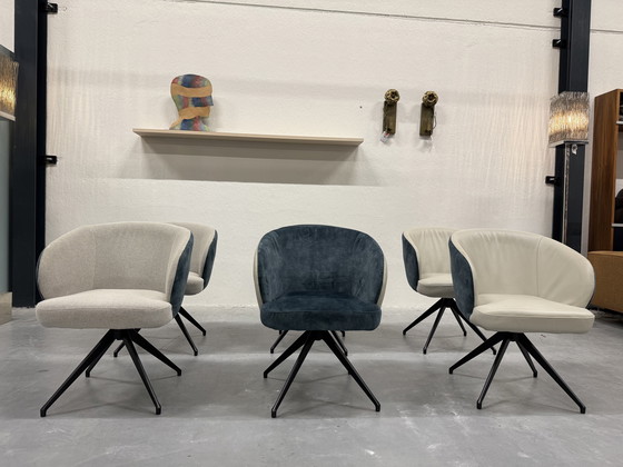 Image 1 of 6 HE Design Tula Drehstuhl, Esszimmer, Lederbezug