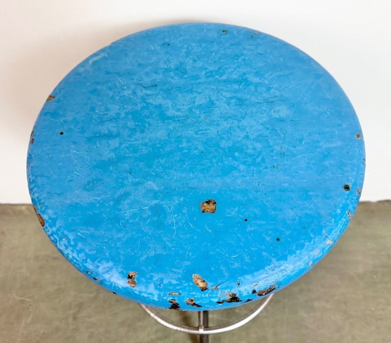 Image 1 of Grey Industrial Workshop Stool, 1960s