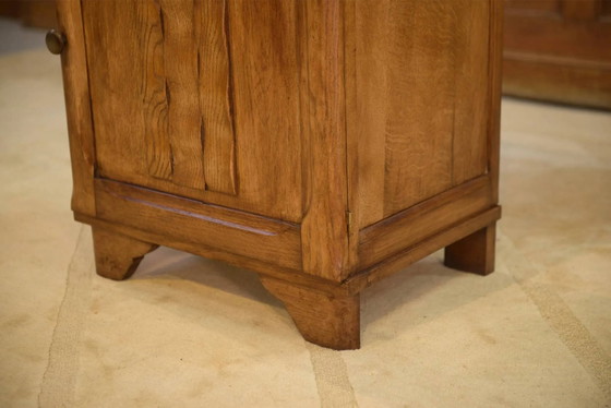 Brutalist bedside table/occasional furniture in oak from the 1950s. – Nightstands (photo 5 of 10)
