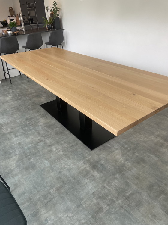 Image 1 of Floating dining table, custom-made, oak.