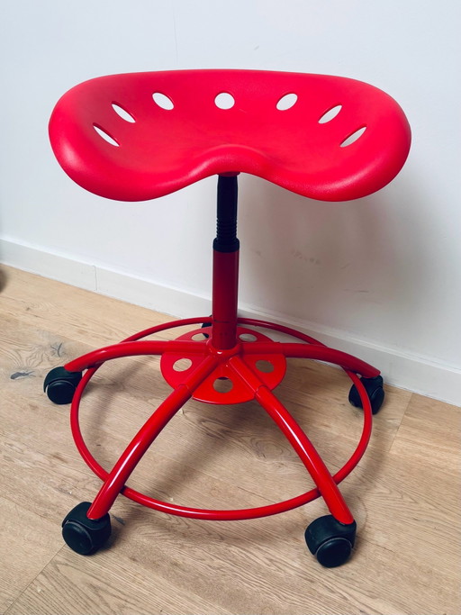 Taburete vintage IKEA Traktor / taburete asiento de tractor – Rojo