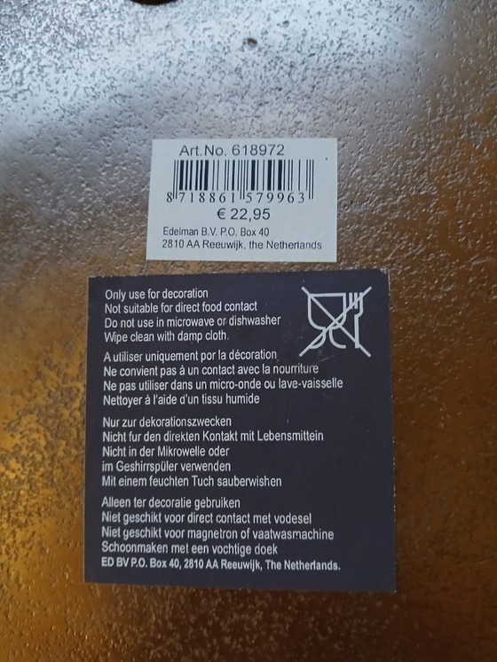 Image 1 of assiette à bougie assiette de décoration assiette en laiton 33 cm