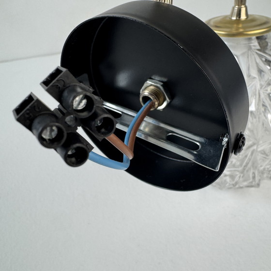 Image 1 of COPPIA DI APPLIQUES VINTAGE IN VETRO STAMPATO