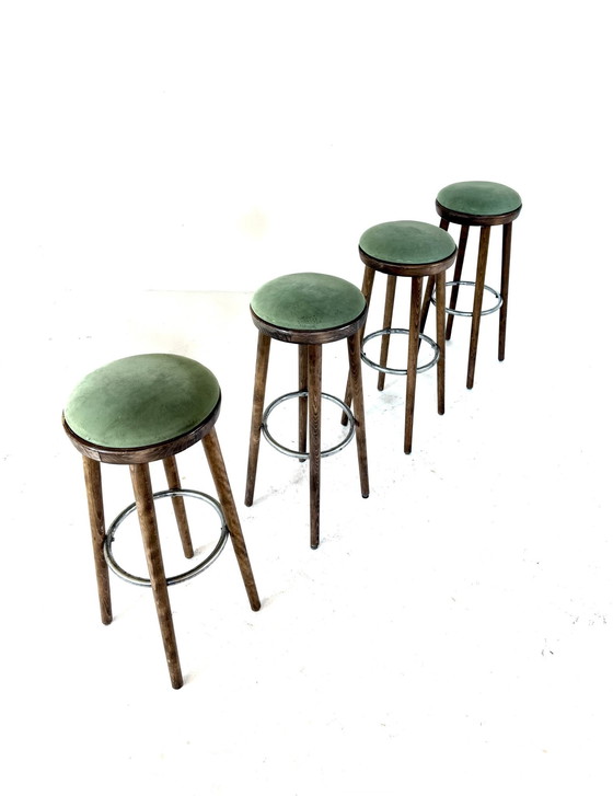 Image 1 of 4 sgabelli da bar vintage, Spahn Stadtlohn '60