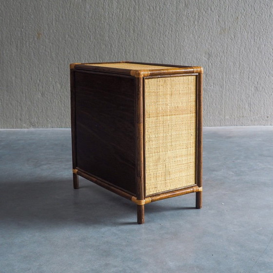 Vintage Rattan & Woven Cane Cabinet – Storage cabinet (photo 11 of 17)