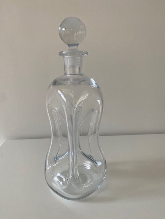 Image 1 of Decanter Holmegaard Danimarca "kluck-kluck" Jacob E. Bang 1960