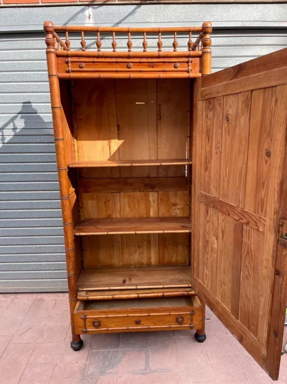 Image 1 of Armario Antiguo Imitación Bambú Siglo XIX