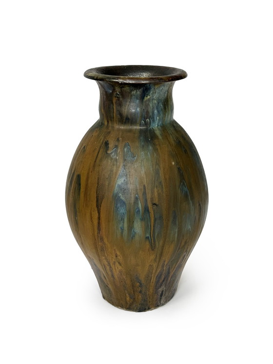 Image 1 of Flamed Pottery Vase by Léon Lempereur, Early 20th Century