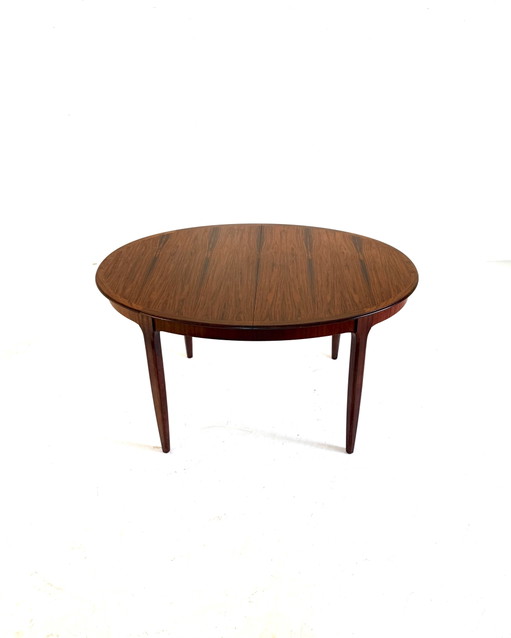 Vintage Rosewood Extendable Dining Table ‘60s – eettafels, Metal