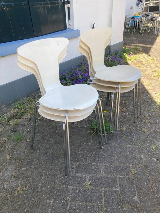 Image 1 of 6x Arne Jacobsen Mosquito/Mosquito chairs - Fritz Hansen