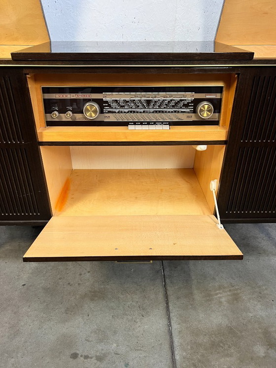 Image 1 of Vintage Audiomeubel / Dressoir Met Verlichting, Prinz, Engeland, 1960's
