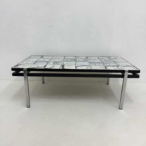 Mid - Century Tile Coffee Table , 1970S 