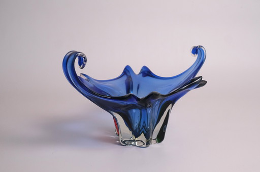 Kobaltblauwe Murano Schaal