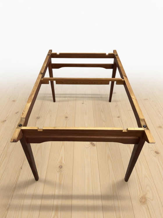 Image 1 of Deense teakhouten eettafel uit de jaren 60 van Ærthøj Jensen + Mølholm, jaren 60.