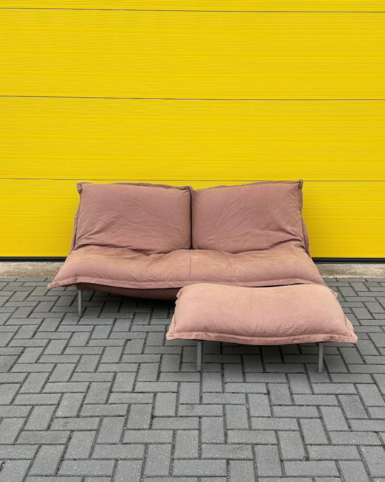 Ligne Roset Calin set lounge poltrona due posti pouf anni '90 – Divani modulari, Tessile (photo 2 of 18)