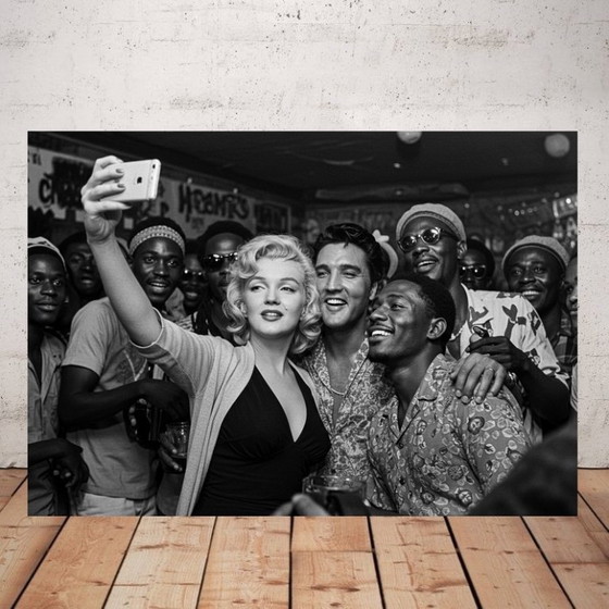Image 1 of Foto auf Plexiglas gedruckt / Limitierte Auflage / Streetart / Monroe / Elvis / Pop-Art / Art déco