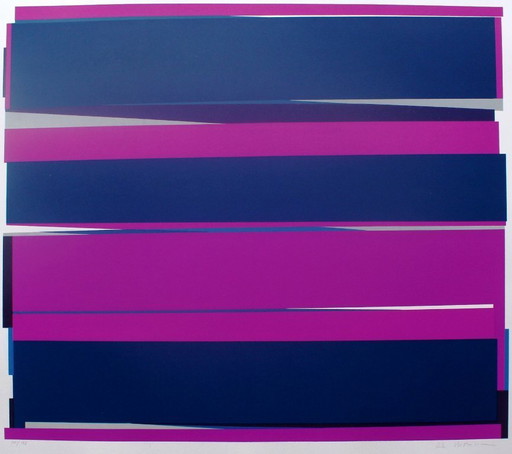 Philippe Morisson "Distances" - serigraph - edition of 175 - signed - (76 x 64 cm)