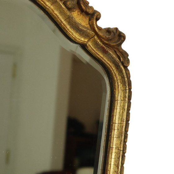 Image 1 of Specchio Deknudt in foglia d'oro di metà secolo