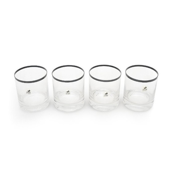 Image 1 of Set of 4 glasses by Gianfranco Frattini for Progetti, 1970s