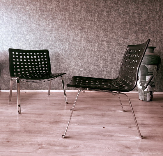 Image 1 of 2 “Net W” Lounge Armchairs by Giancarlo Vegni for Fasem,ca99s