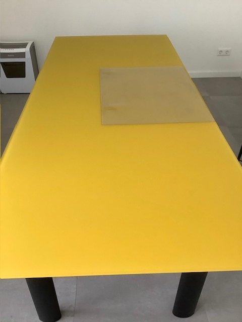 Cassina LC6 Esstisch, Esstische, Glas, Metall, Schwarz (Foto 3 von 5)