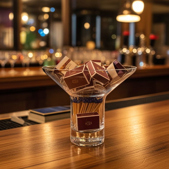 Image 1 of Vase Krosno Bonny avec base à bulles et autocollants d'origine