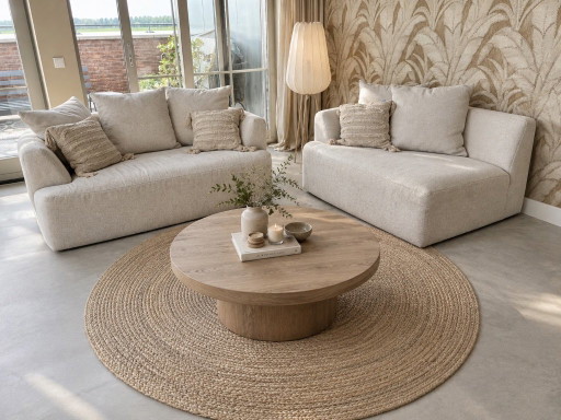 Light & Living Plumeria Floor light, C 42 CM, sand color