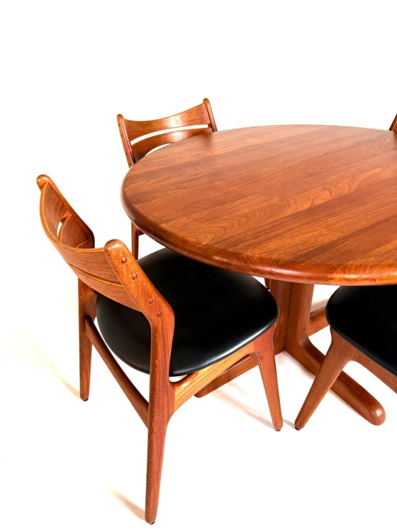 Vintage Teak Dining Table, Denmark ‘70, Wood, Brown (photo 9 of 11)